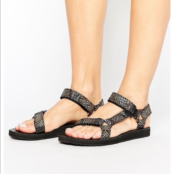 teva snakeskin sandals